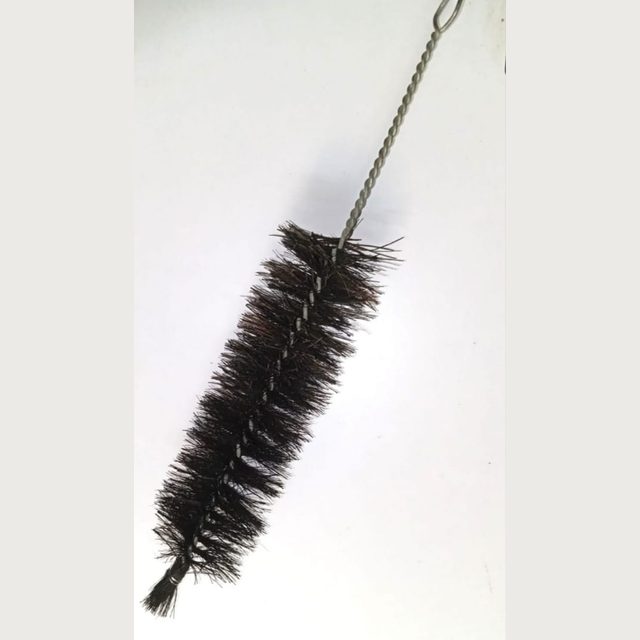 Black coir fibre brush
