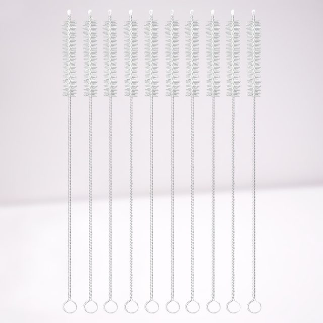 Long straw cleaning brush