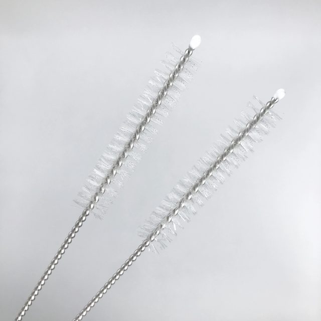 Straw cleaner brush