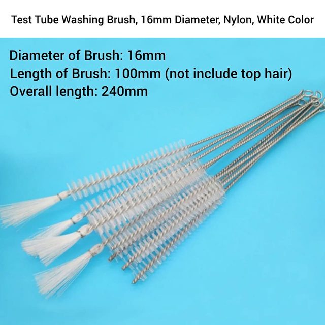 Test tube washing brush